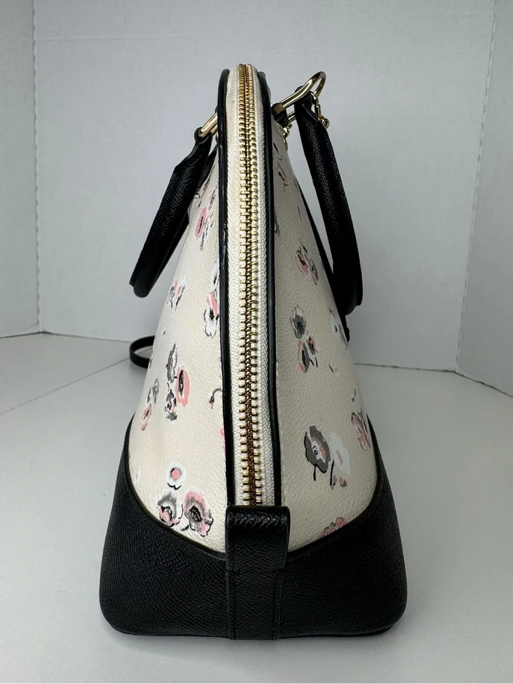 Coach Sierra Wildflower Floral Dome Satchel Shoulder Bag F37430 & Wallet